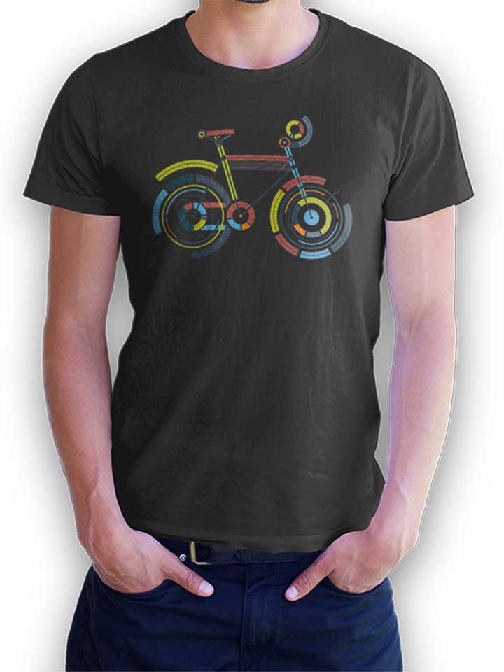 Bicycle Art T-Shirt dunkelgrau L