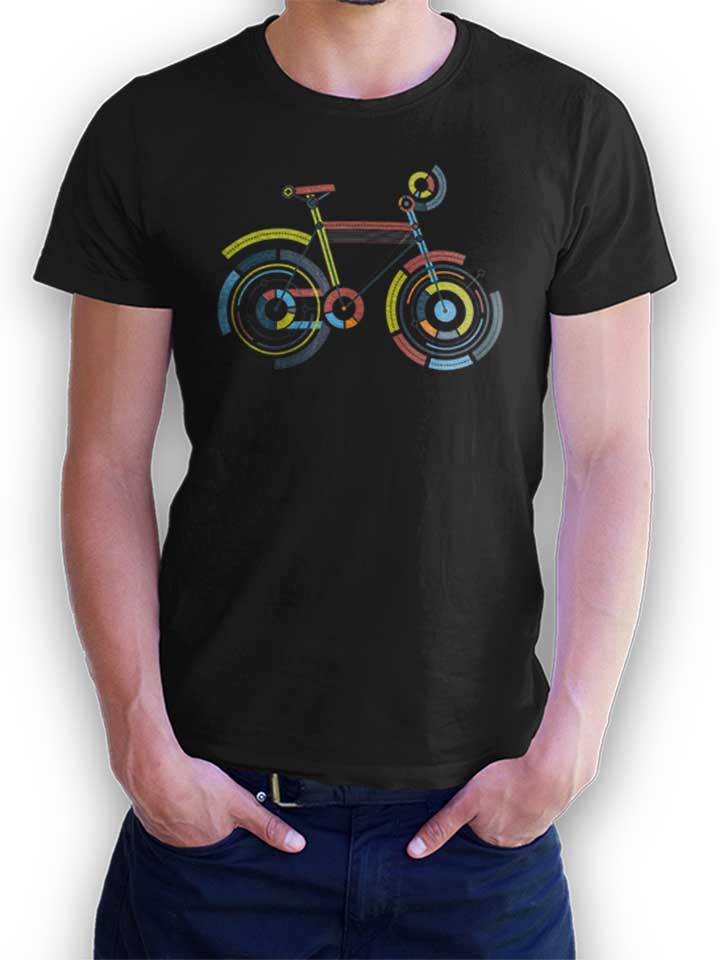 Bicycle Art T-Shirt schwarz L