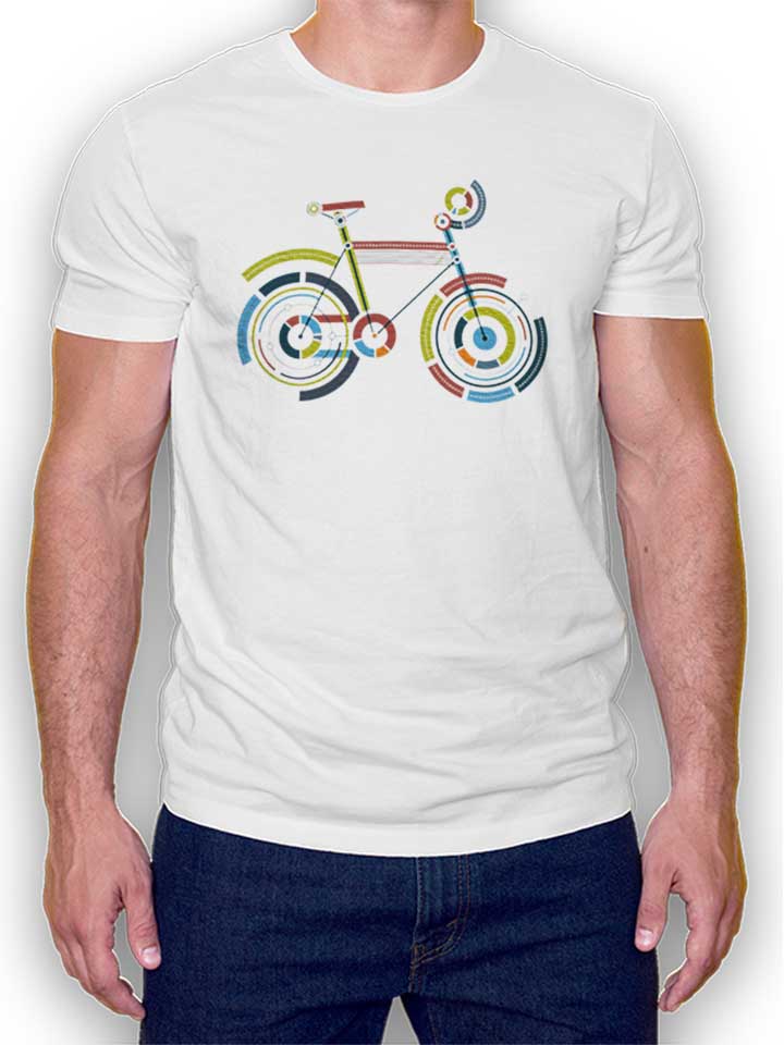 Bicycle Art T-Shirt weiss L