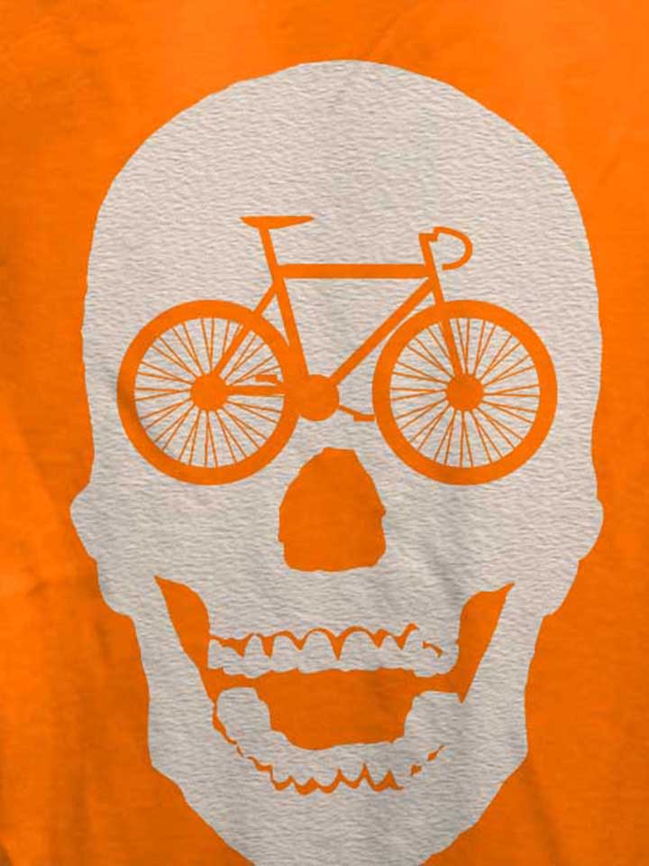 bicycle-scull-damen-t-shirt orange 4