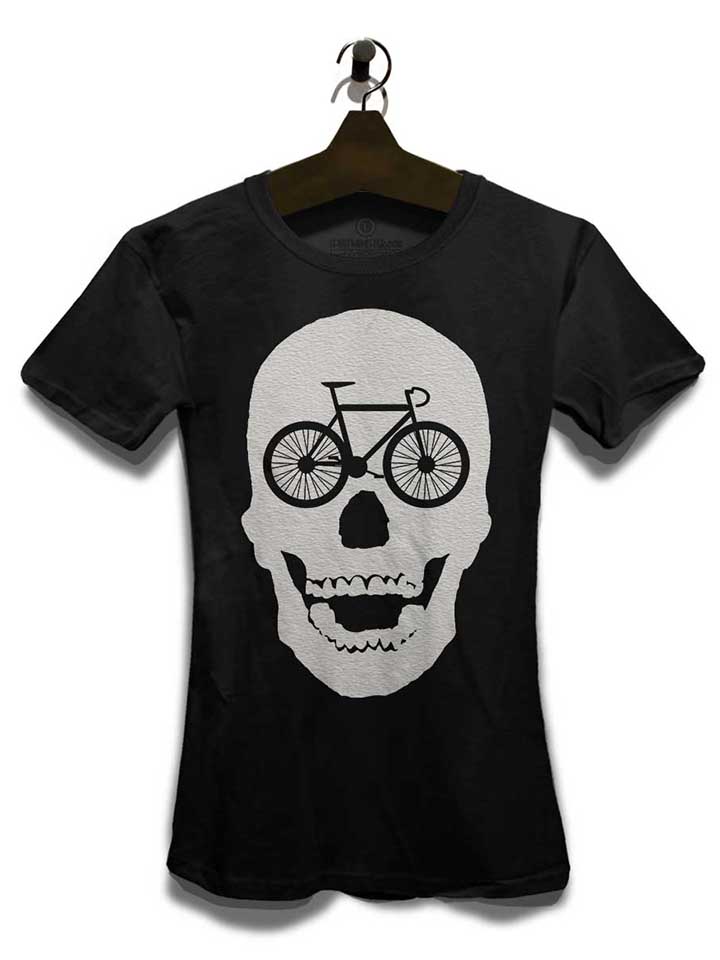 bicycle-scull-damen-t-shirt schwarz 3