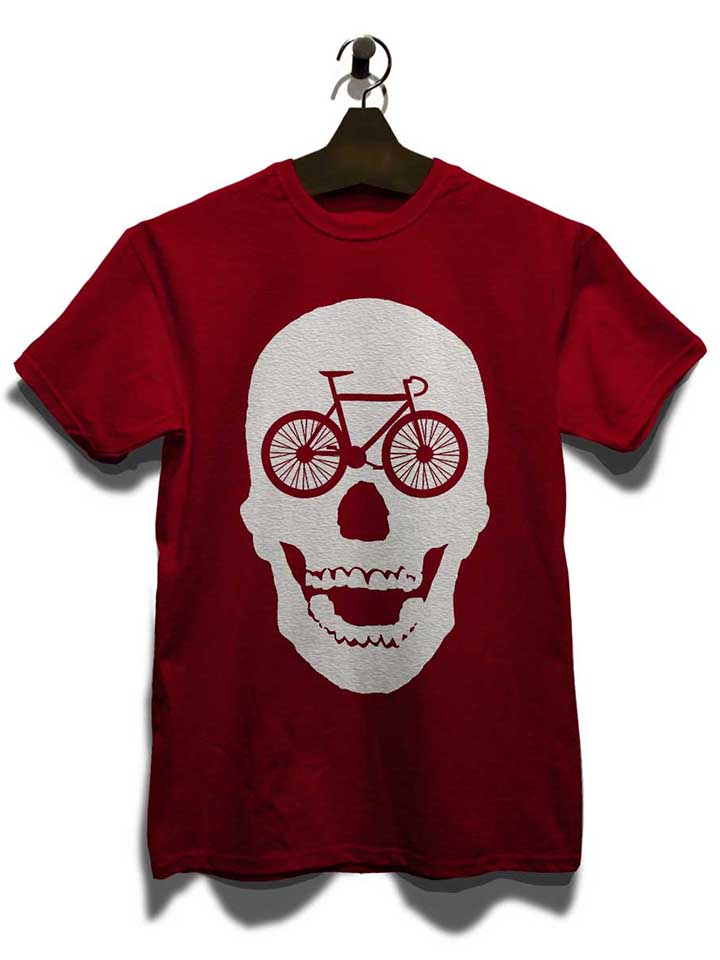 bicycle-scull-t-shirt bordeaux 3