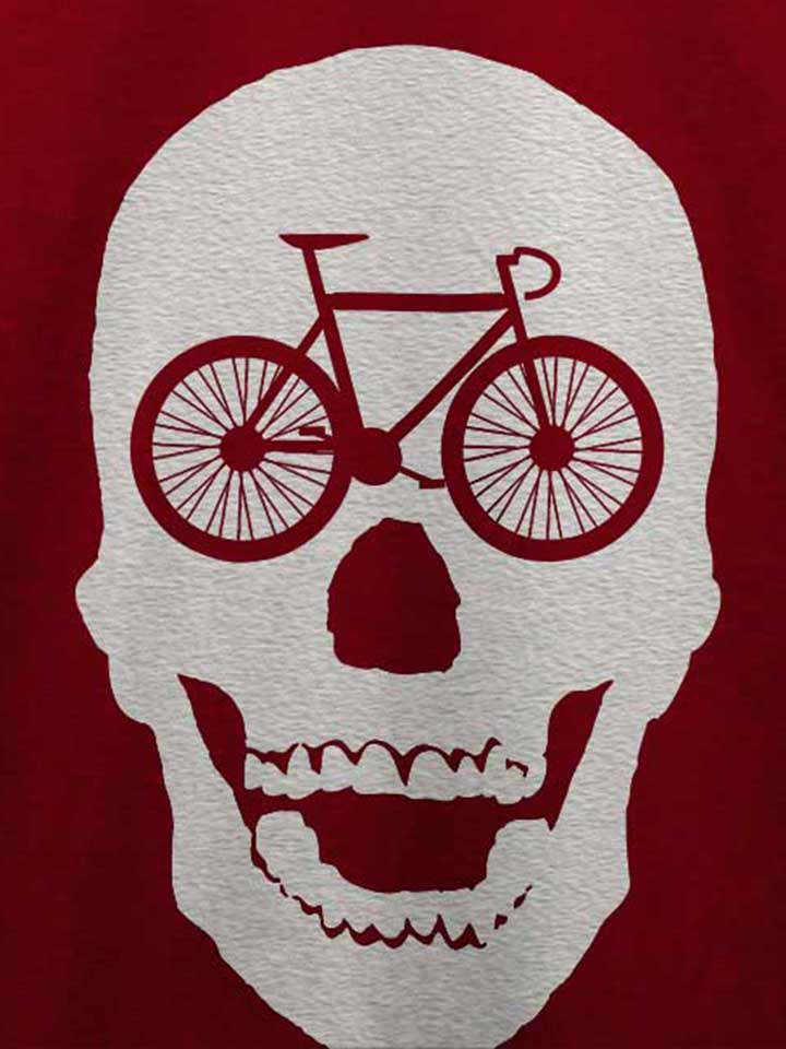 bicycle-scull-t-shirt bordeaux 4