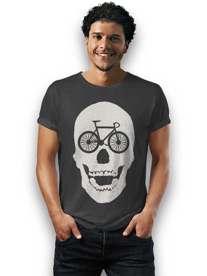 bicycle-scull-t-shirt dunkelgrau 2