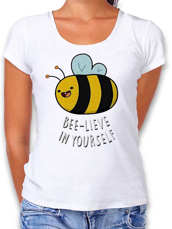 Biene Beelive In Yourself Damen T-Shirt weiss L
