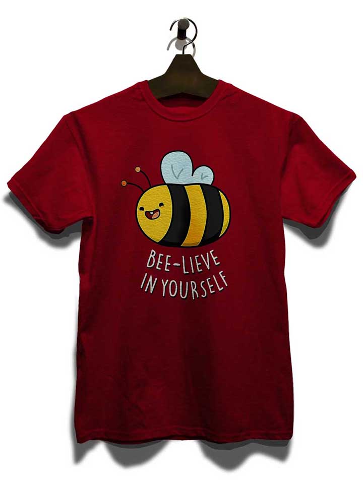 biene-beelive-in-yourself-t-shirt bordeaux 3