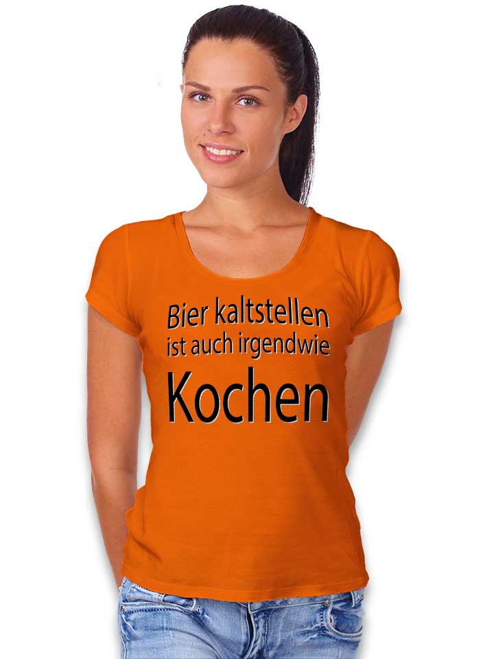 bier-kaltstellen-ist-auch-damen-t-shirt orange 2