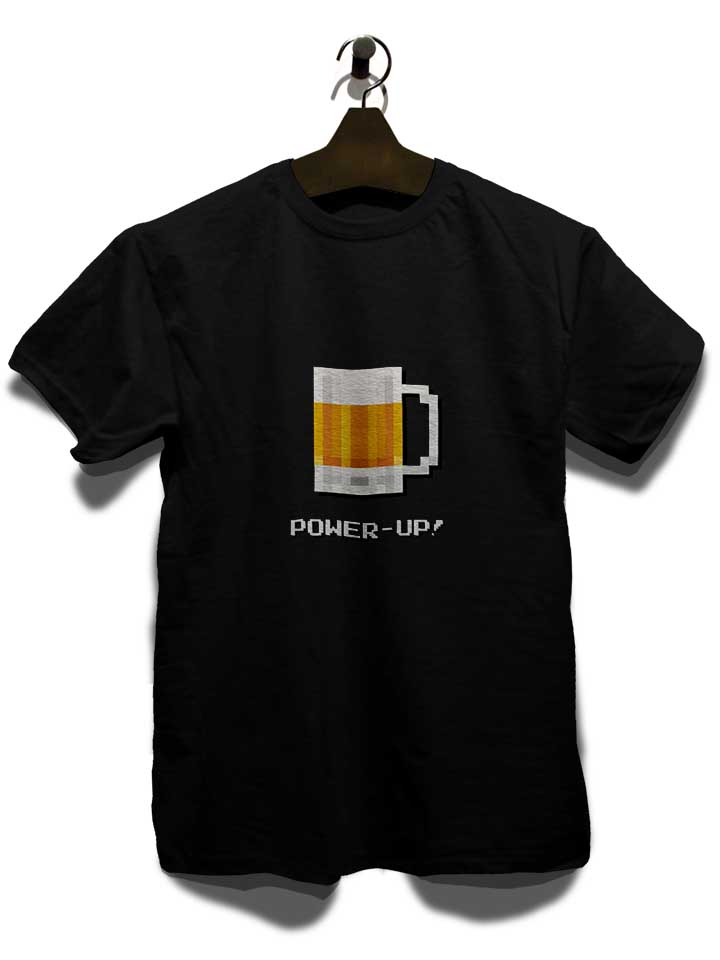 bierglas-power-up-t-shirt schwarz 3