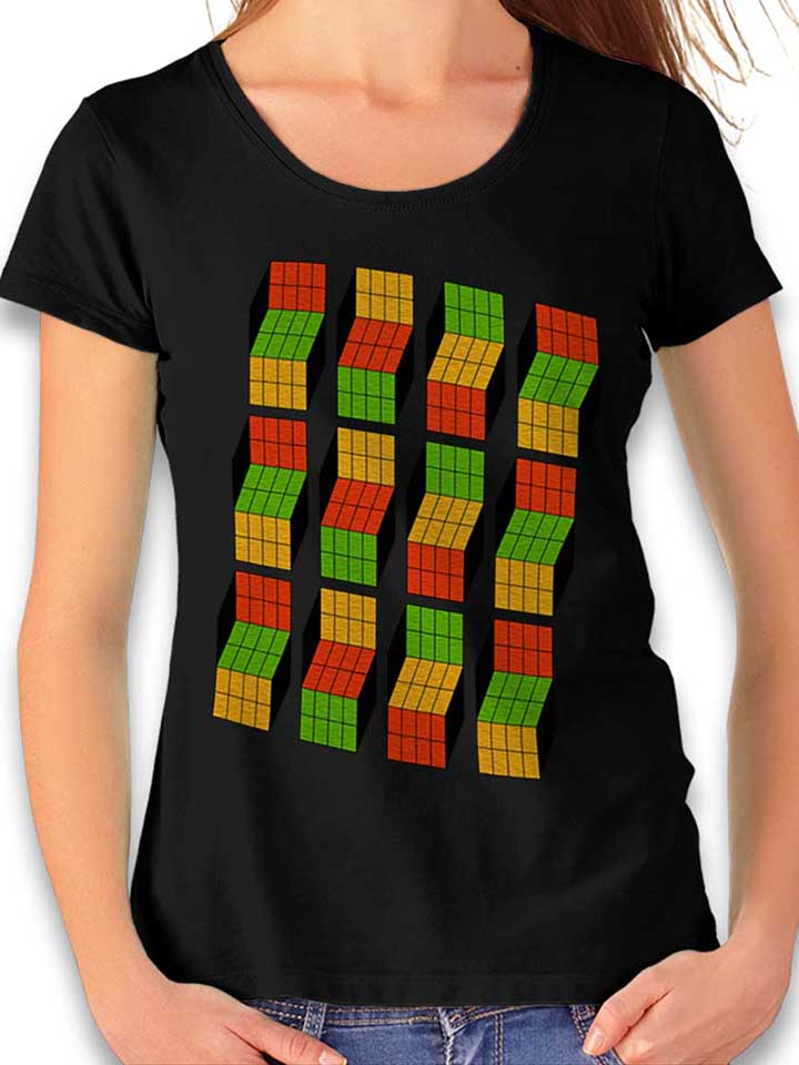 big-bang-theory-rubiks-cube-damen-t-shirt schwarz 1