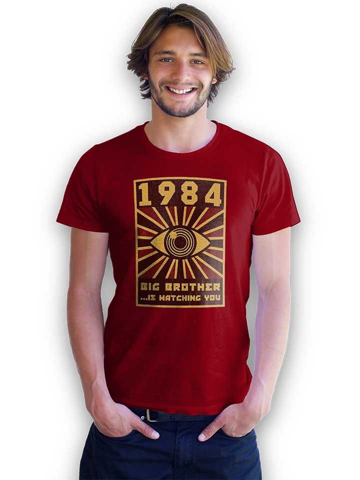 big-brother-1984-t-shirt bordeaux 2