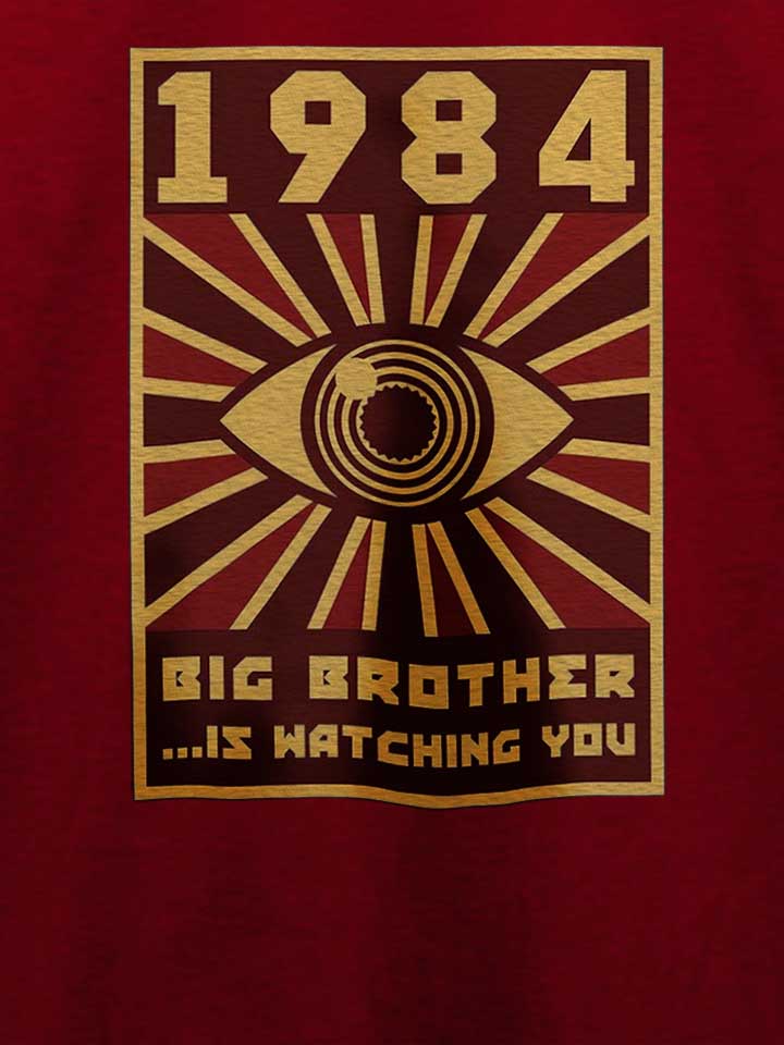 big-brother-1984-t-shirt bordeaux 4
