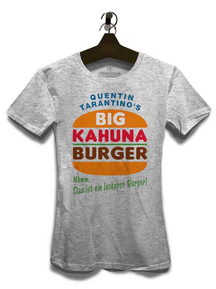 big-kahuna-burger-tarantino-damen-t-shirt grau-meliert 3