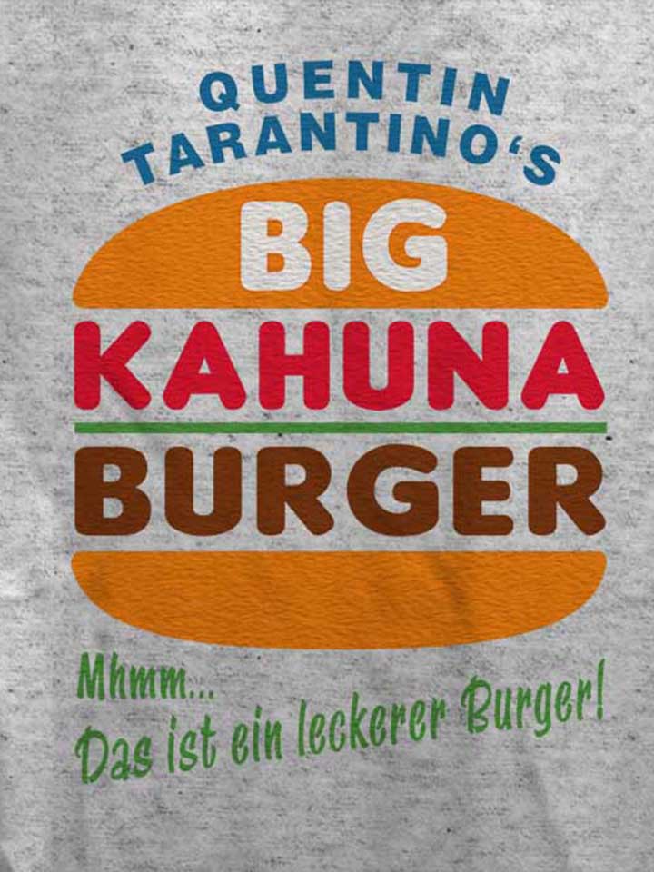 big-kahuna-burger-tarantino-damen-t-shirt grau-meliert 4