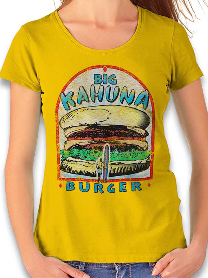 Big Kahuna Burger Vintage Damen T-Shirt gelb L