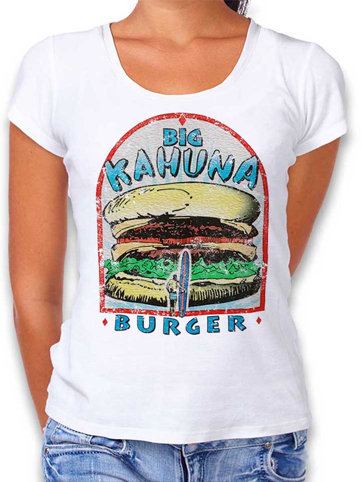 Big Kahuna Burger Vintage Womens T-Shirt white L