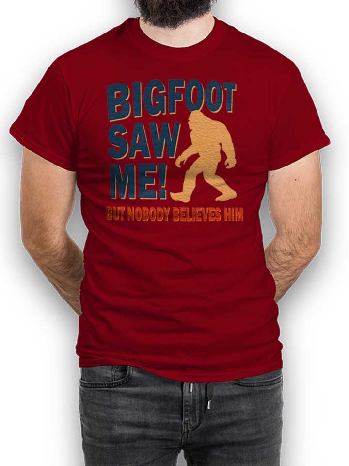 bigfoot-saw-me-t-shirt bordeaux 1
