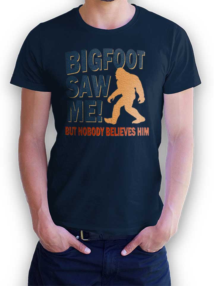 Bigfoot Saw Me T-Shirt navy L