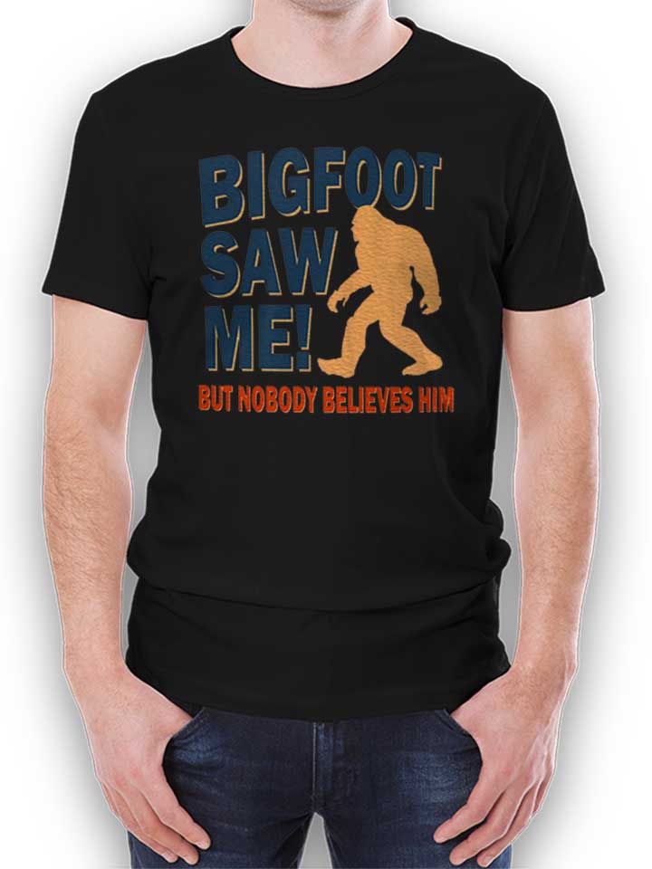 bigfoot-saw-me-t-shirt schwarz 1
