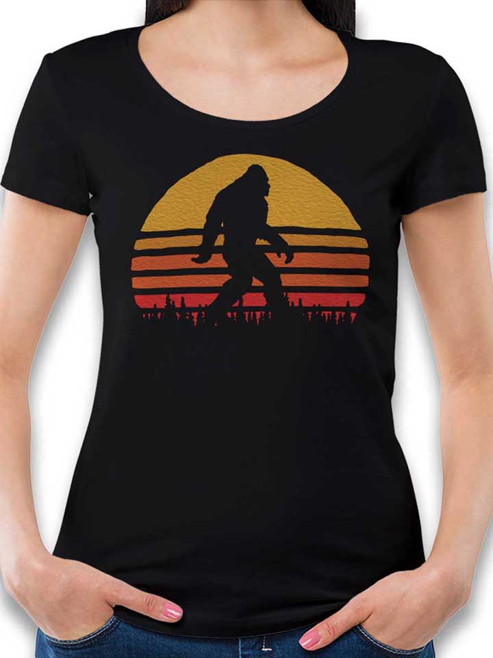 Bigfoot Womens T-Shirt black L