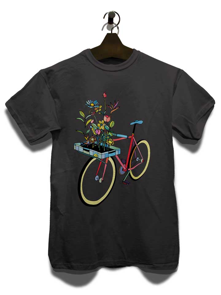 bike-and-flowers-t-shirt dunkelgrau 3