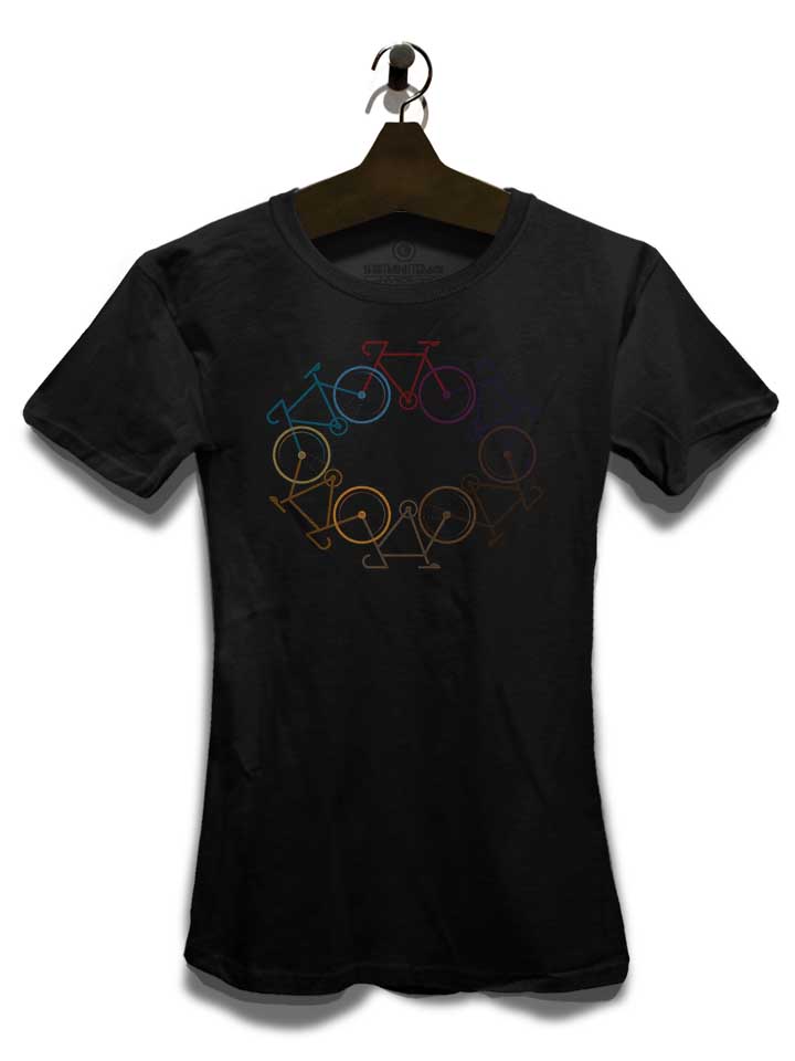 bike-around-the-world-damen-t-shirt schwarz 3
