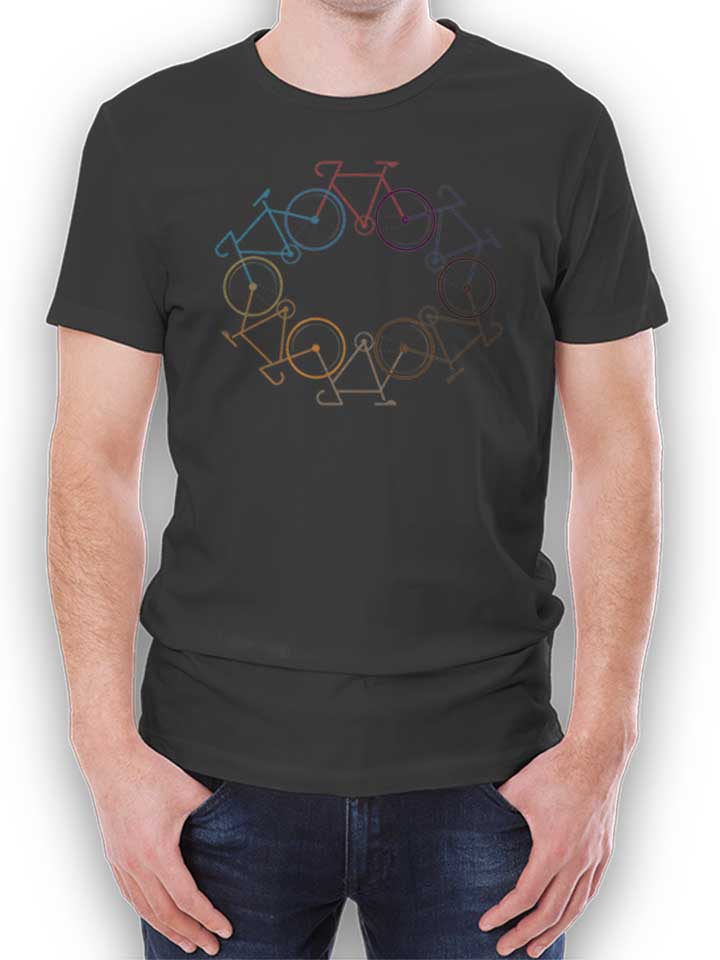 Bike Around The World T-Shirt dunkelgrau L