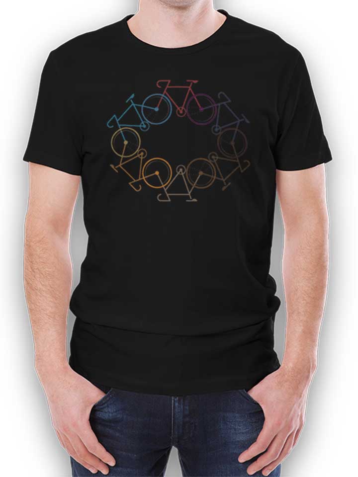 bike-around-the-world-t-shirt schwarz 1