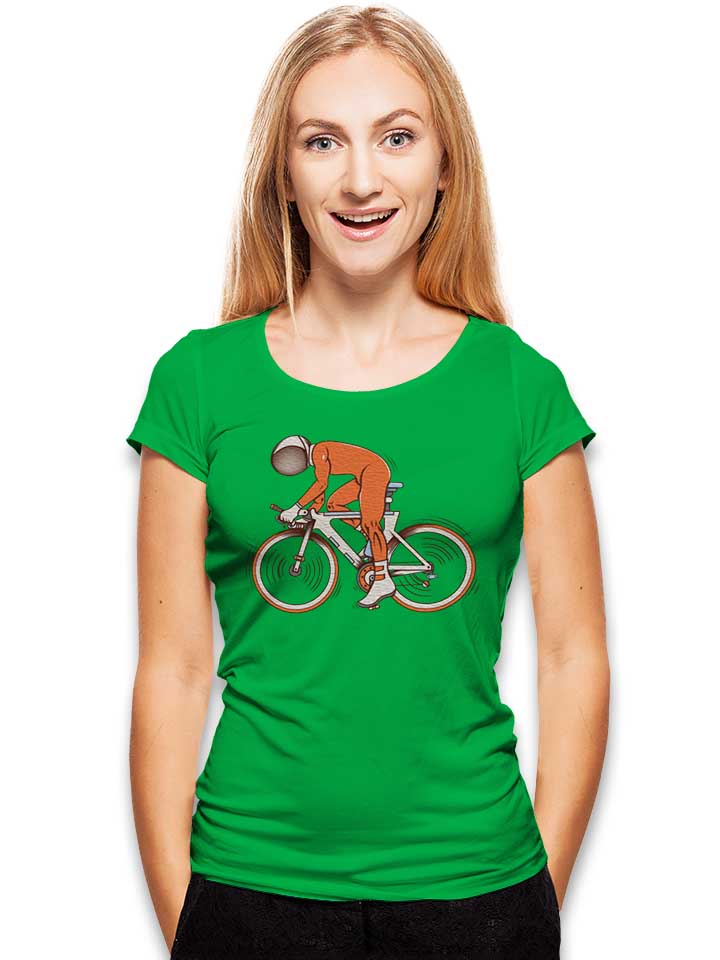 bike-astonaut-damen-t-shirt gruen 2