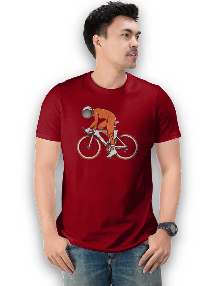 bike-astonaut-t-shirt bordeaux 2