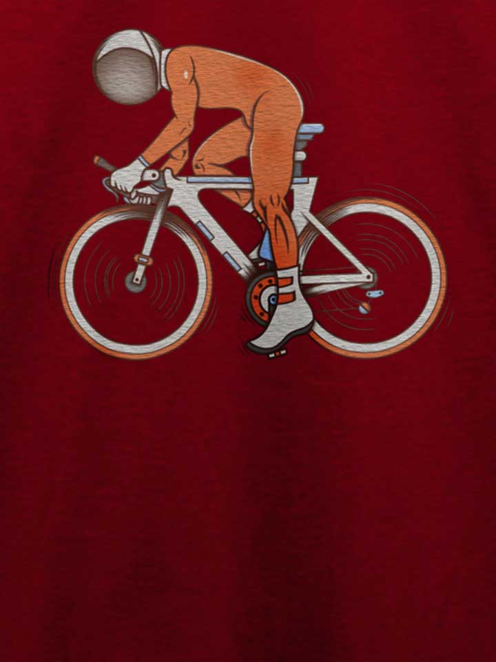 bike-astonaut-t-shirt bordeaux 4