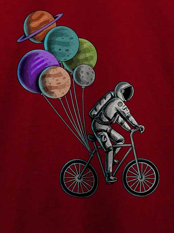 bike-astronaut-planet-baloons-t-shirt bordeaux 4