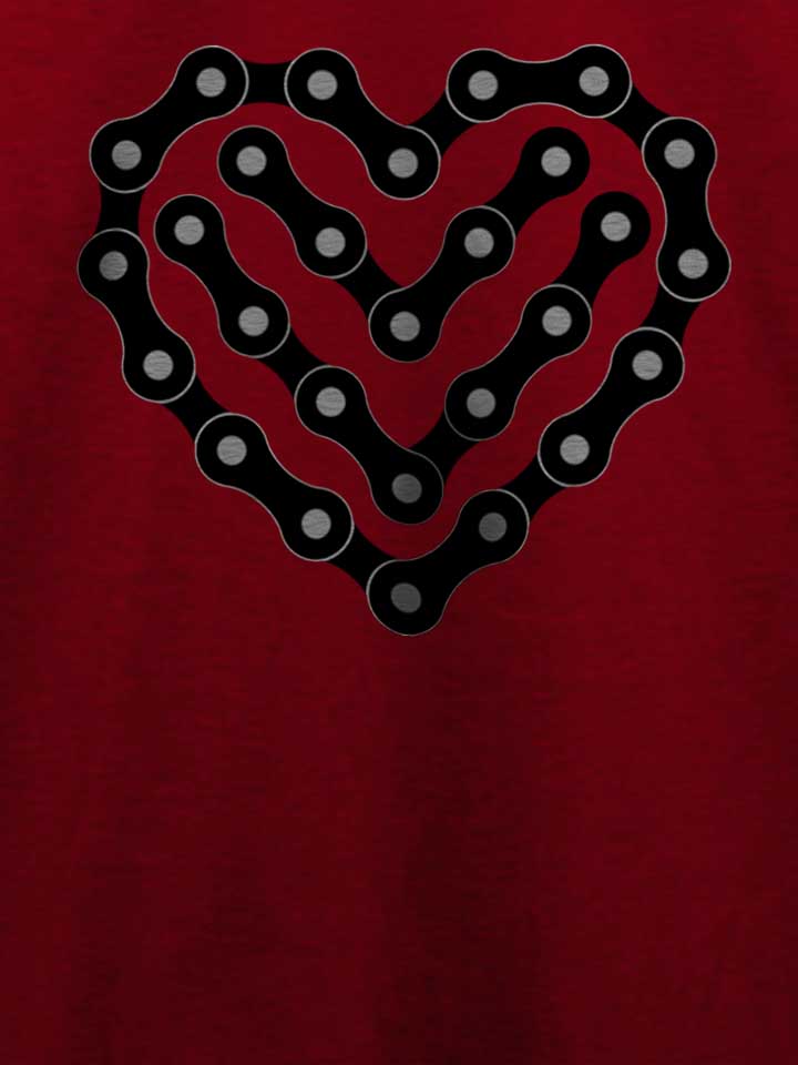 bike-chain-heart-t-shirt bordeaux 4
