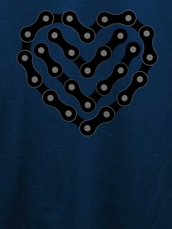 bike-chain-heart-t-shirt dunkelblau 4