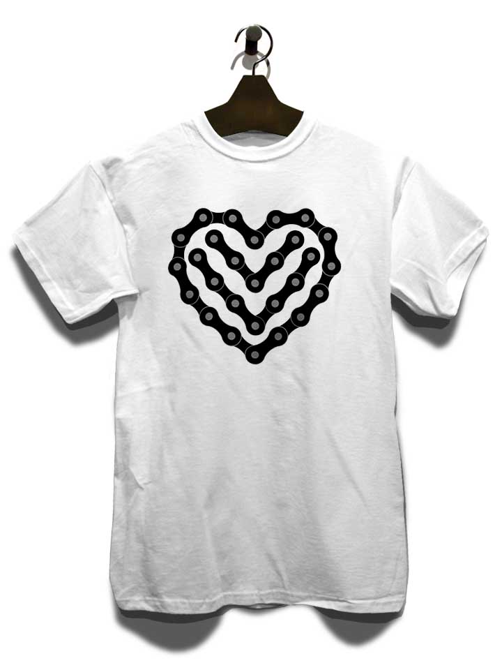 bike-chain-heart-t-shirt weiss 3