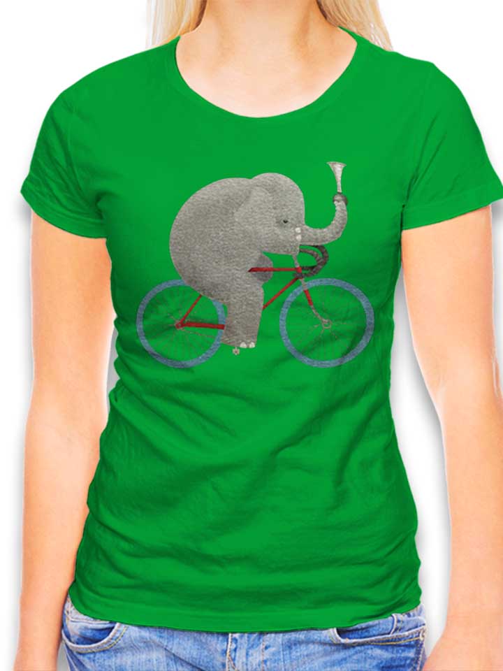 Bike Elephant Damen T-Shirt gruen L