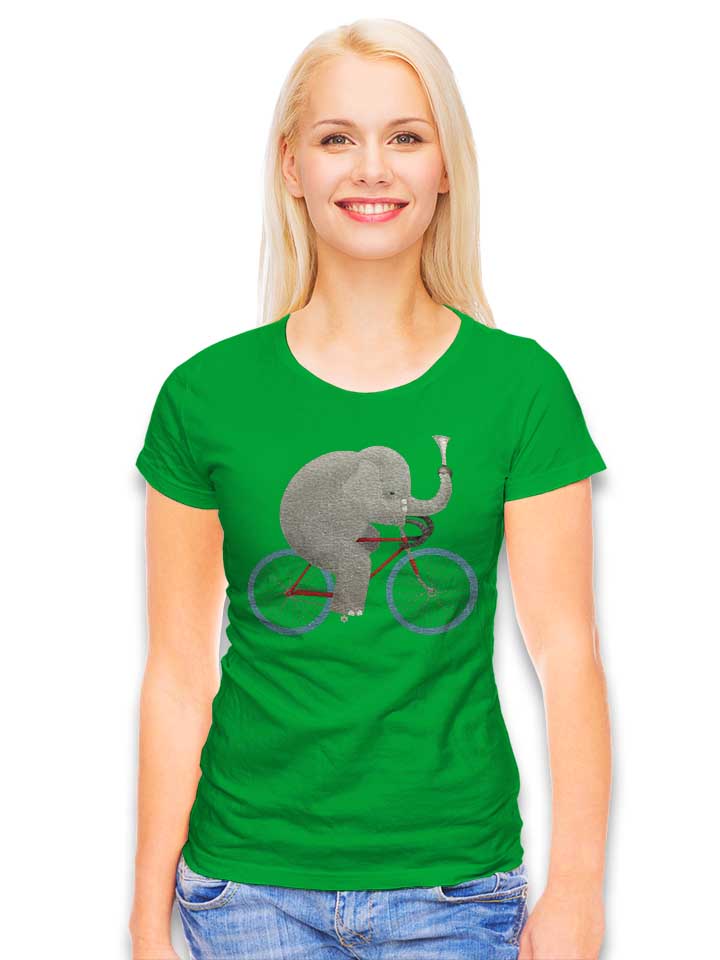 bike-elephant-damen-t-shirt gruen 2