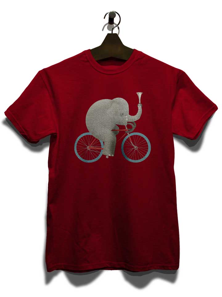 bike-elephant-t-shirt bordeaux 3