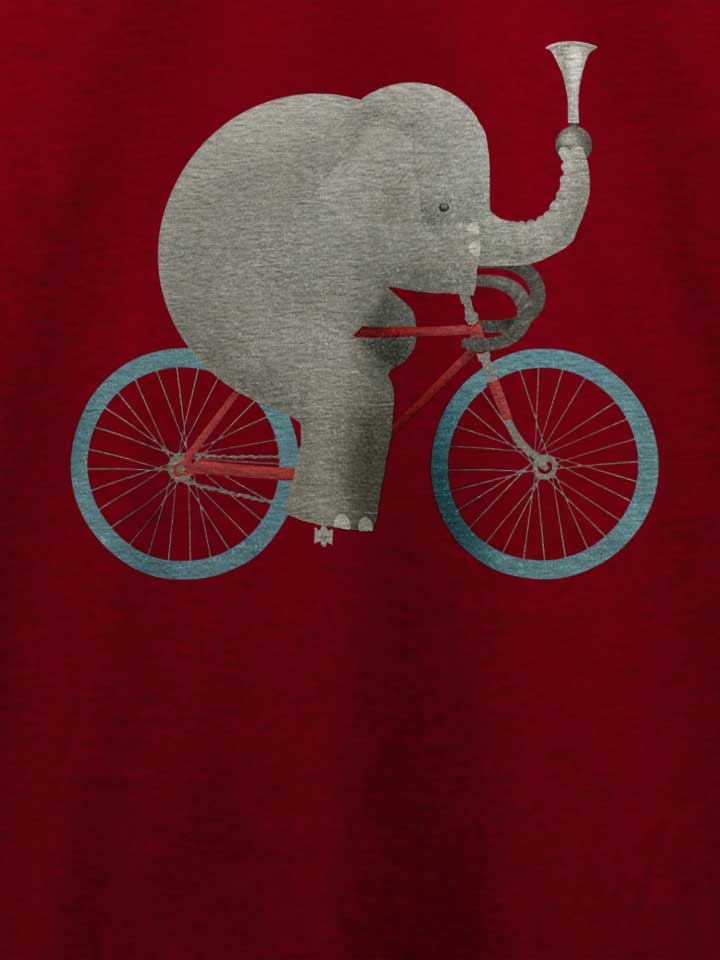 bike-elephant-t-shirt bordeaux 4