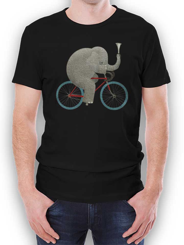 Bike Elephant T-Shirt schwarz L