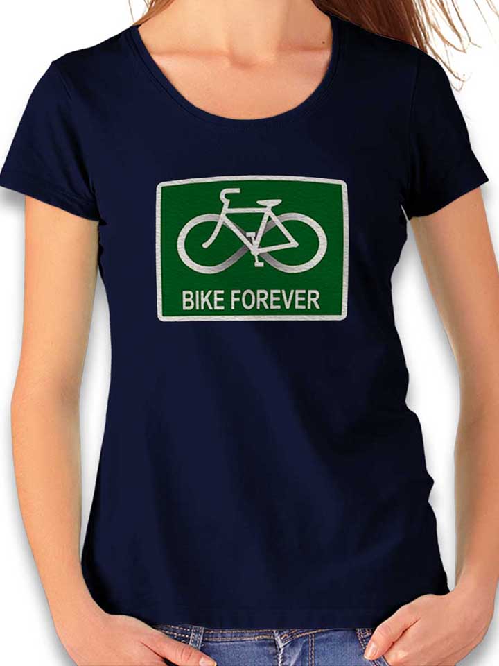 Bike Forever Damen T-Shirt dunkelblau L