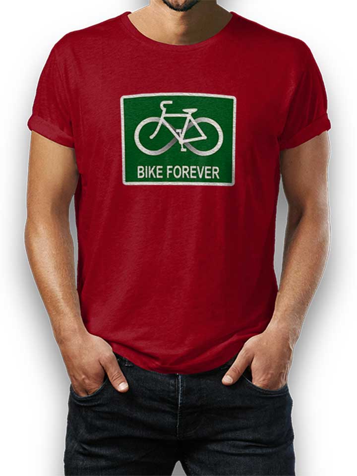 bike-forever-t-shirt bordeaux 1