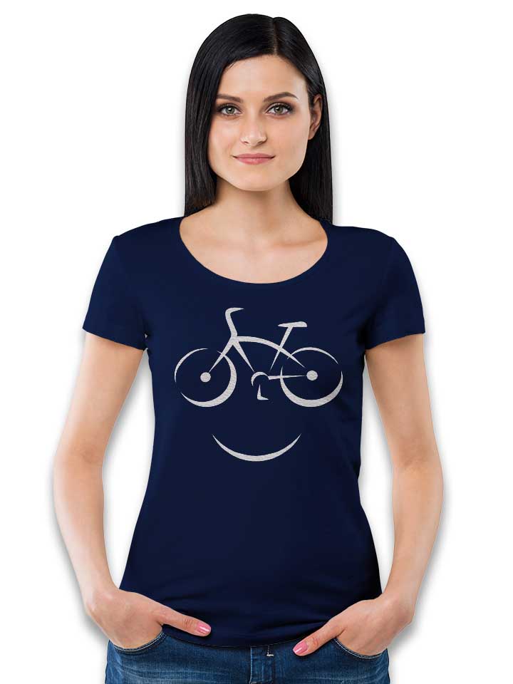 bike-smile-damen-t-shirt dunkelblau 2