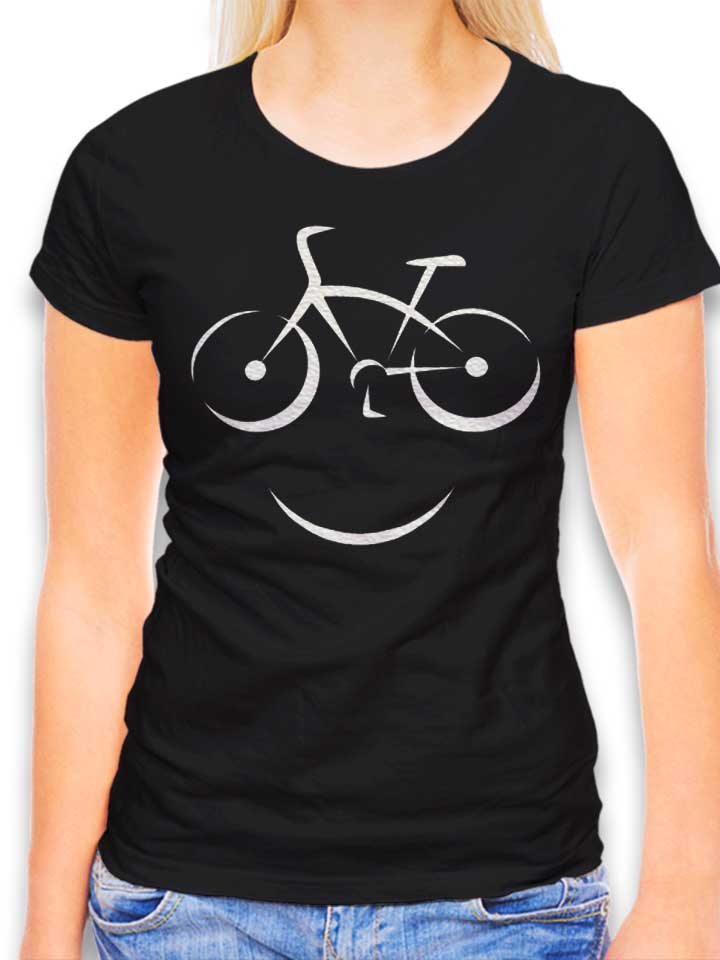 Bike Smile Damen T-Shirt schwarz L
