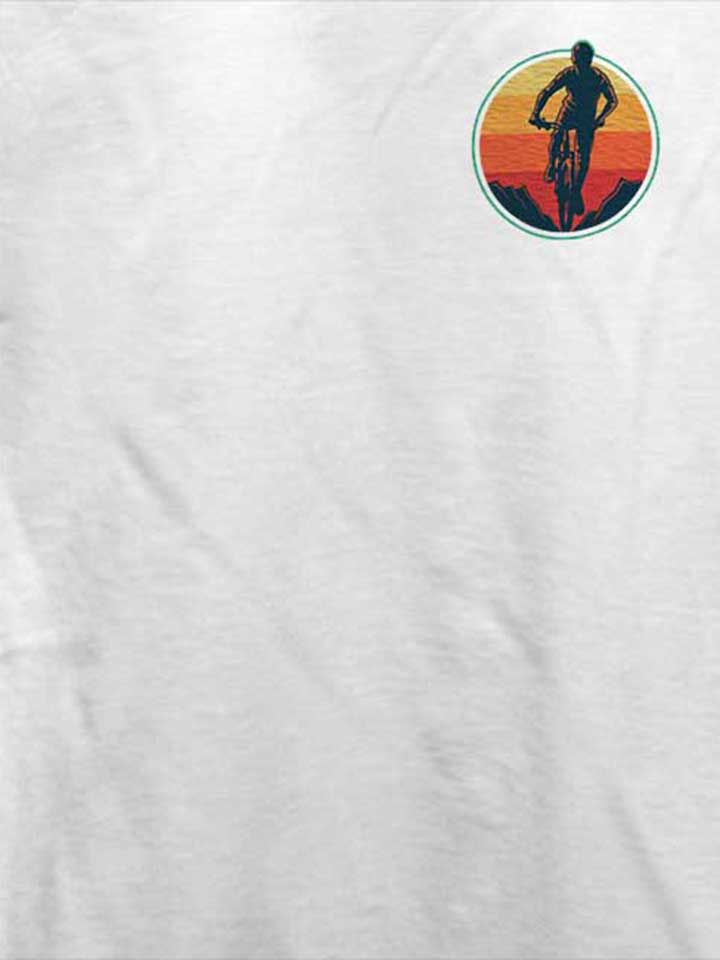 biker-sunset-mountain-chest-print-t-shirt weiss 4
