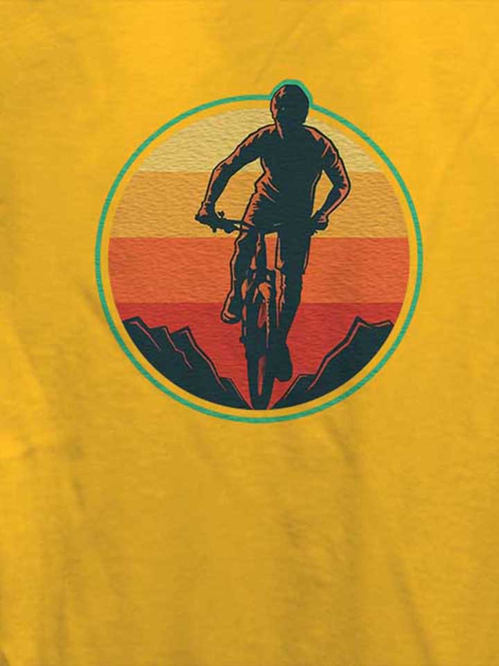 biker-sunset-mountain-damen-t-shirt gelb 4