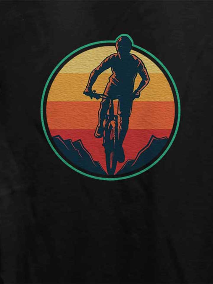 biker-sunset-mountain-damen-t-shirt schwarz 4