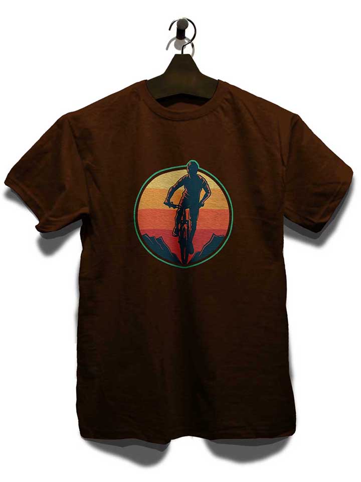 biker-sunset-mountain-t-shirt braun 3