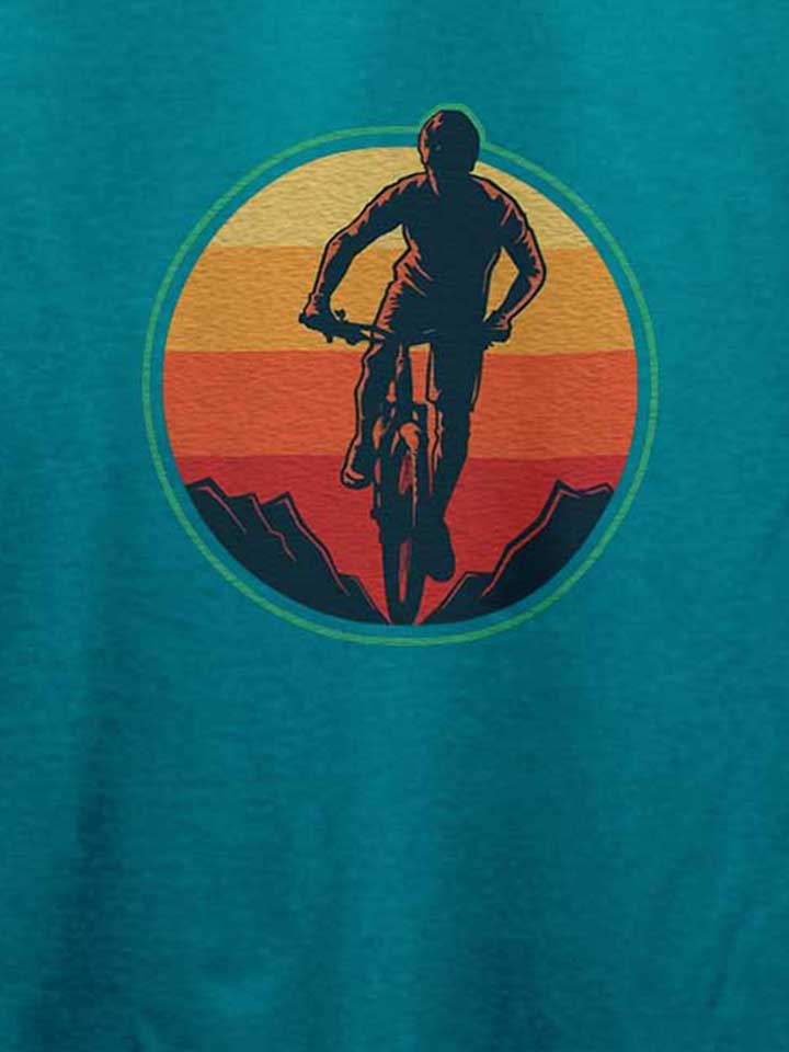 biker-sunset-mountain-t-shirt tuerkis 4
