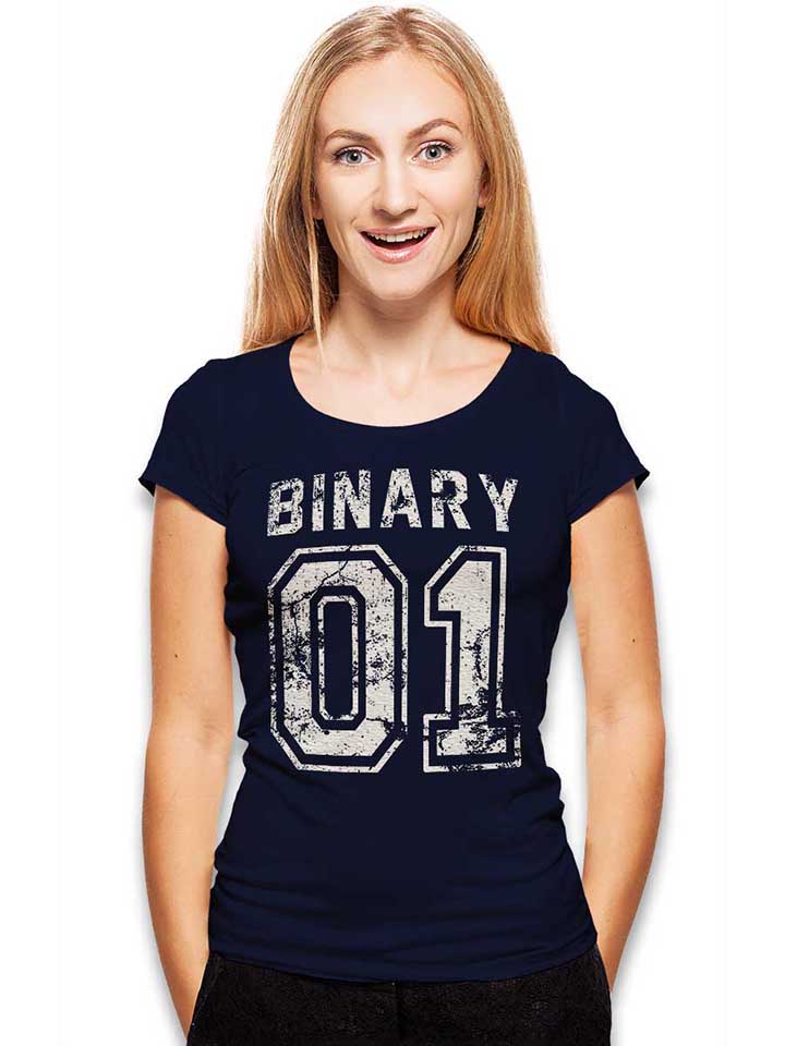 binary-01-damen-t-shirt dunkelblau 2