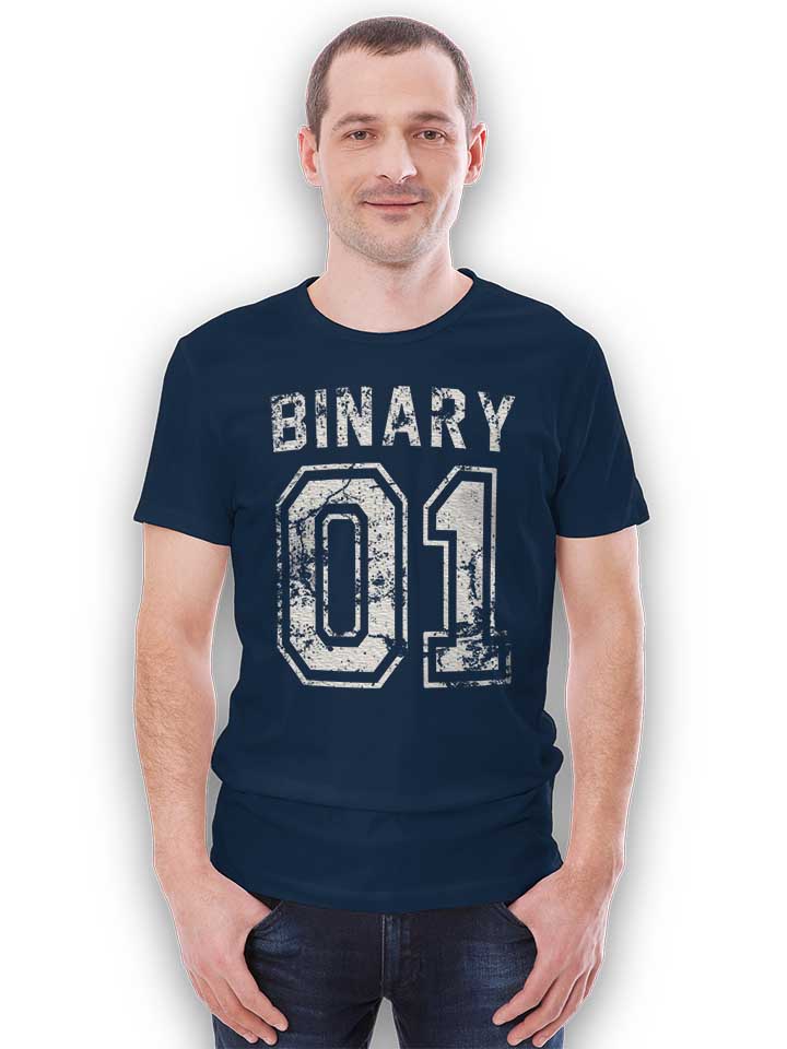 binary-01-t-shirt dunkelblau 2